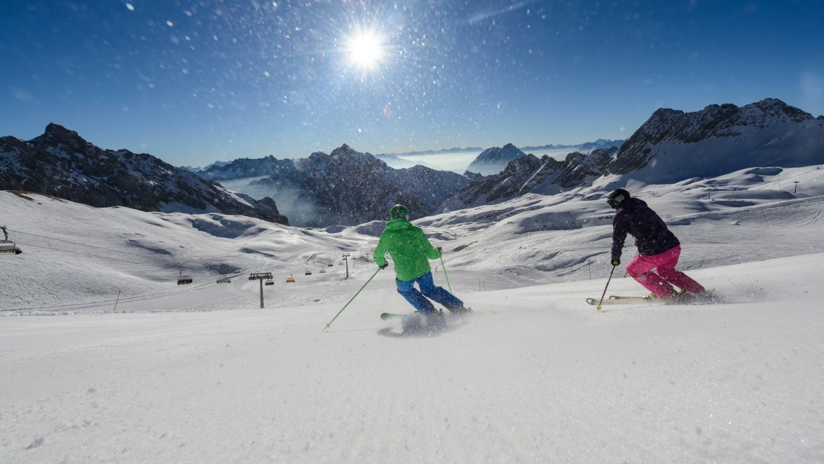 Skiing at the Zugspitze, © Tourist Information Grainau –W.Ehn