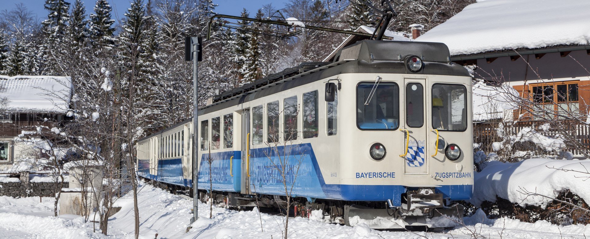 Zugspitzzahnradbahn im Winter, © Tourist-Information Grainau - Foto Bäck
