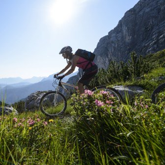 Mountainbiken in Grainau, © Zugspitzregion - Foto Ehn