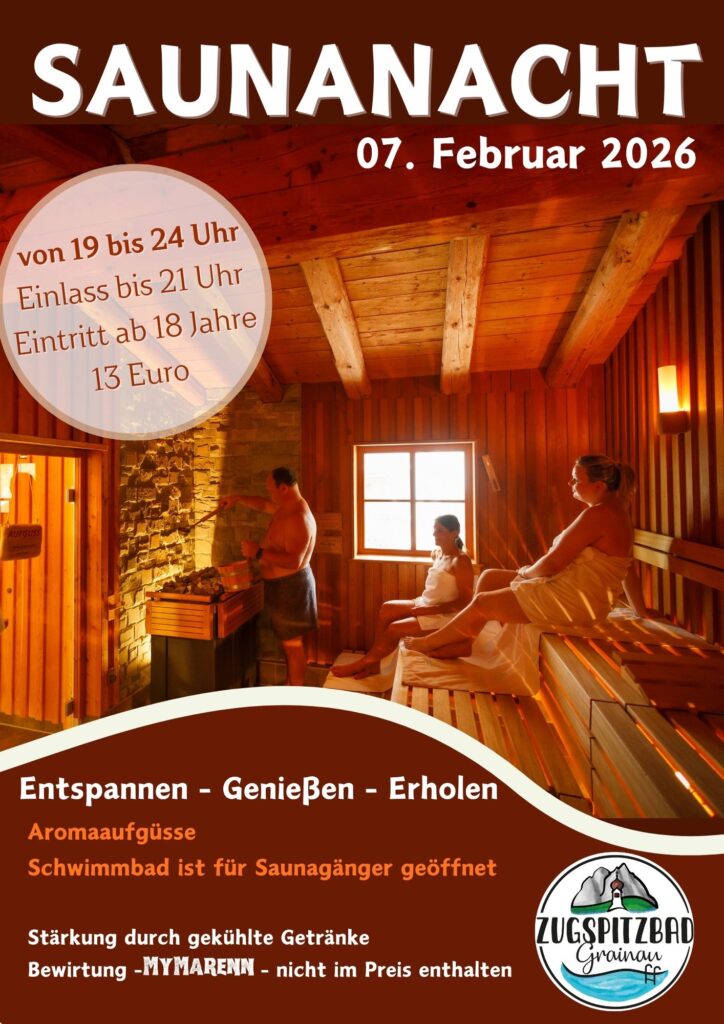Plakat Saunanacht 7.02.2026