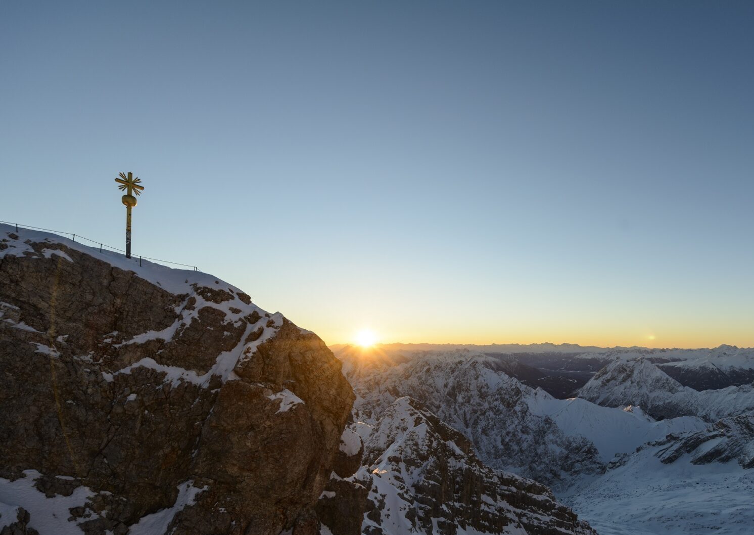 Zugspitzgipfel im Winter