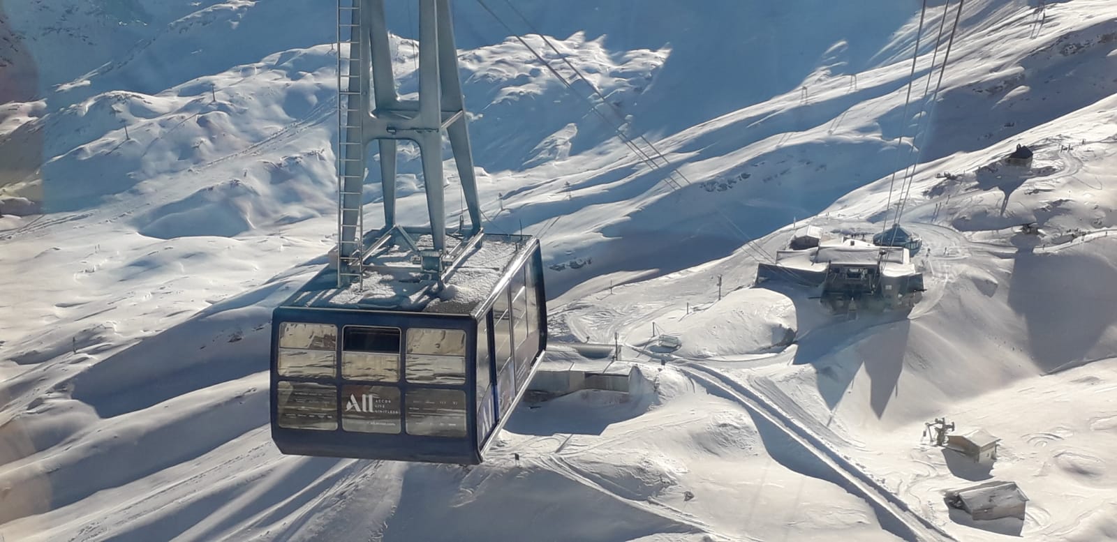 Bergbahn Gletscherbahn Zugspitze im Winter