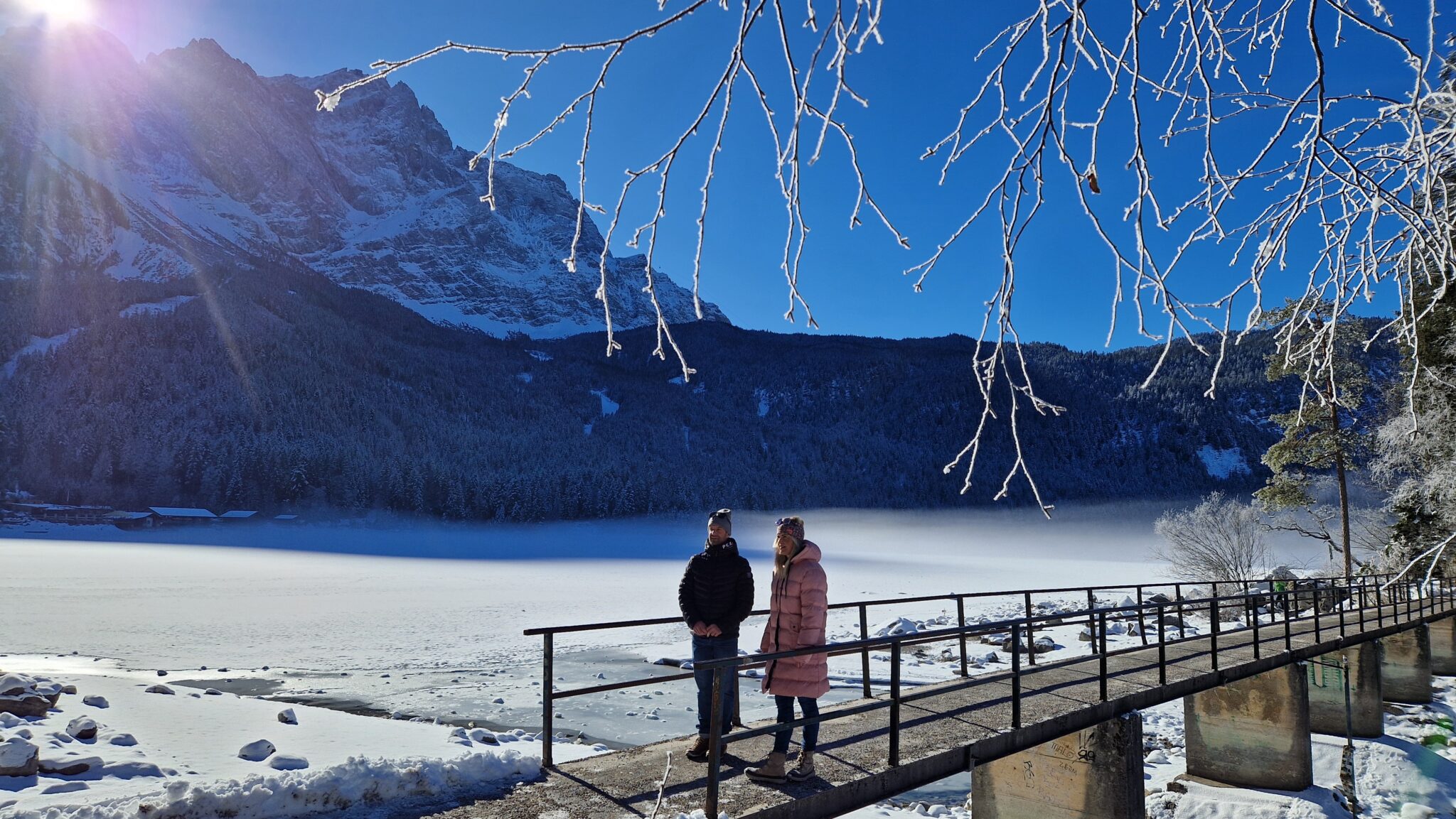 Eibsee, Eislauf, Schneeschuh, Schlitten ©Zugspitzdorf Grainau H (14)